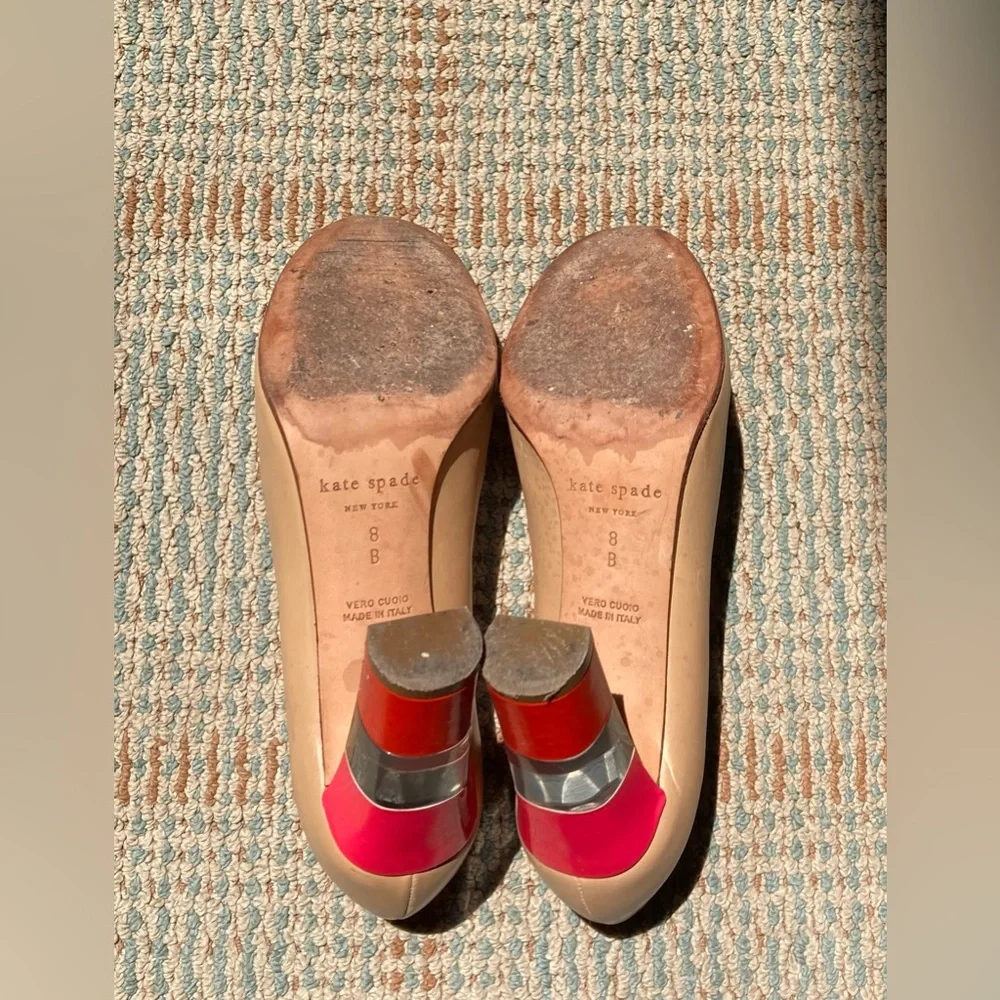 Kate Spade Nude Pump with Lucite Heel❣️ - Picture 4 of 12